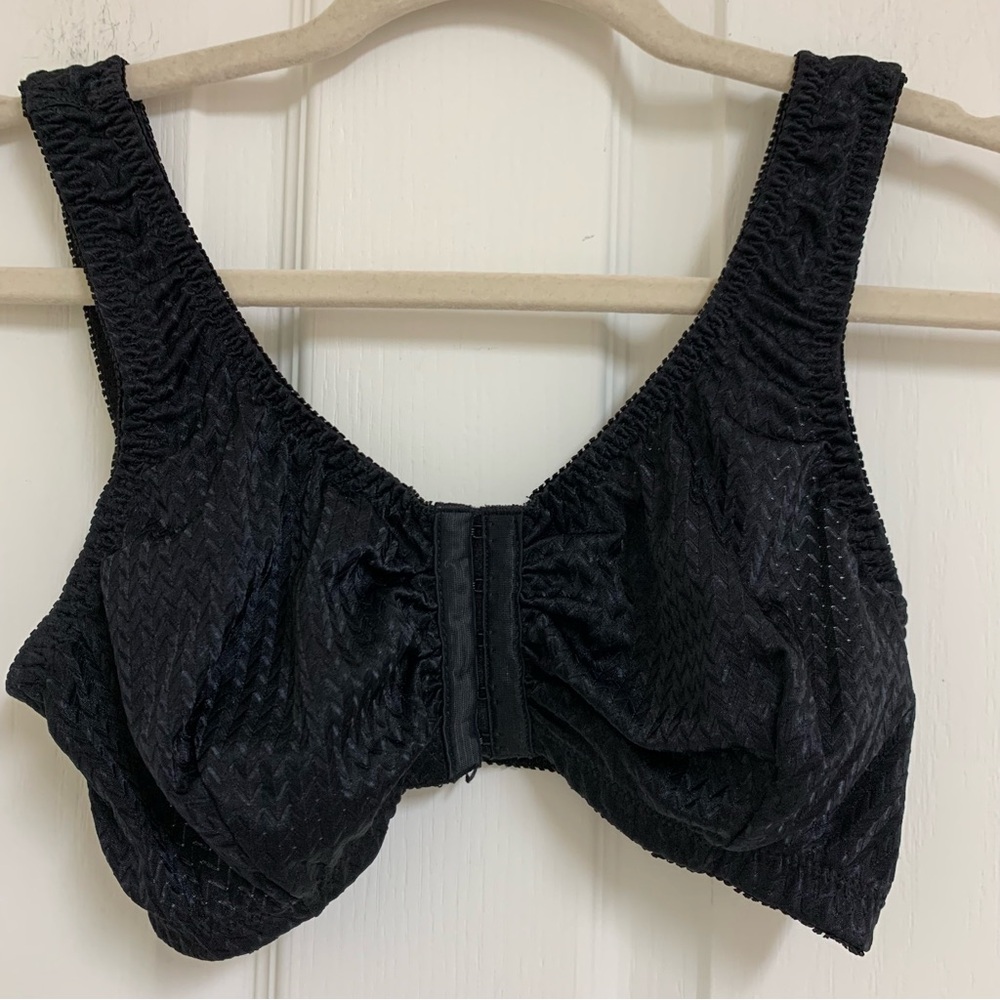 ClearPoint Medical Compression Post Surgical Recovery Bra Sz 38 In Black